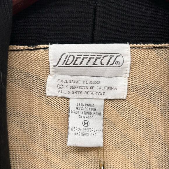 NWT Vintage Tiger Knitted Cardigan Duster Sweater Medium - Picture 3 of 6